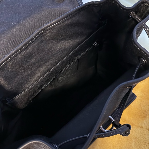 Coach Large Sullivan Leather and Signature Backpack - Picture 8 of 10